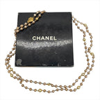 Chanel Vintage Long Necklace Metal Faux Pearl Rhinestone 184 cm — view 6