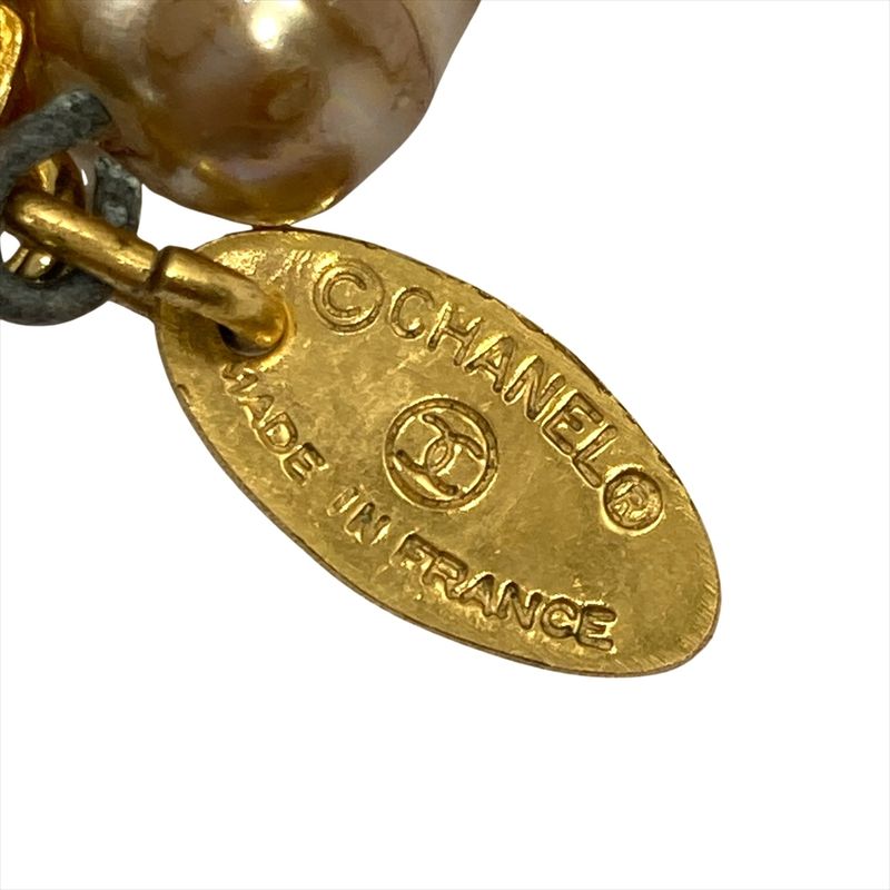Chanel Vintage Long Necklace Metal Faux Pearl Rhinestone 184 cm — view 5