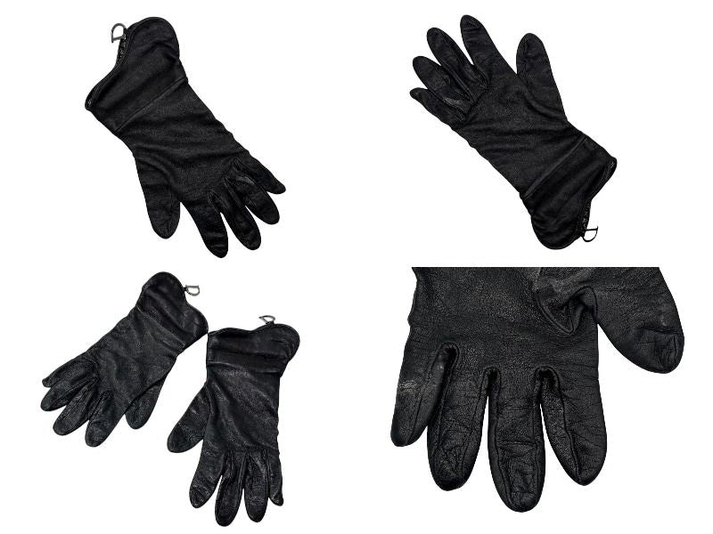 Dior Trotter Line Gloves Canvas Jeepskin D Charm Navy Black — view 8