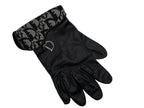 Dior Trotter Line Gloves Canvas Jeepskin D Charm Navy Black — view 3