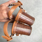Hermes Romanza Leather Chaine Dancre Sandals Brown Strap 36 1 2 — view 9