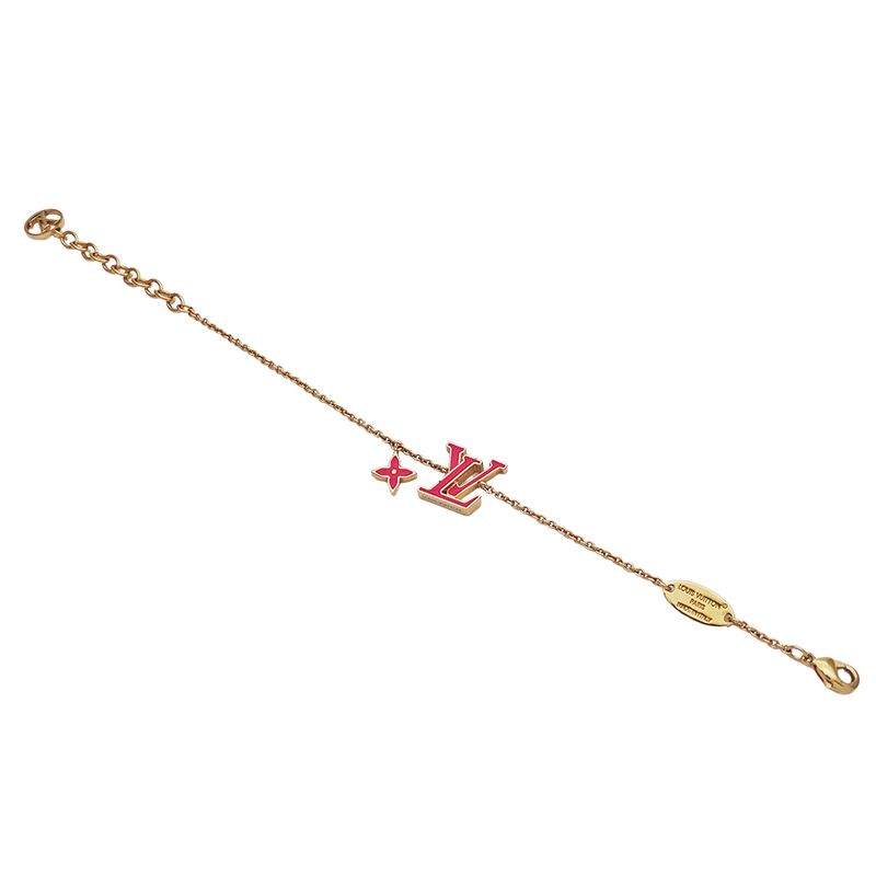 Louis Vuitton Bracelet Iconic Gold Pink M1138 — view 4