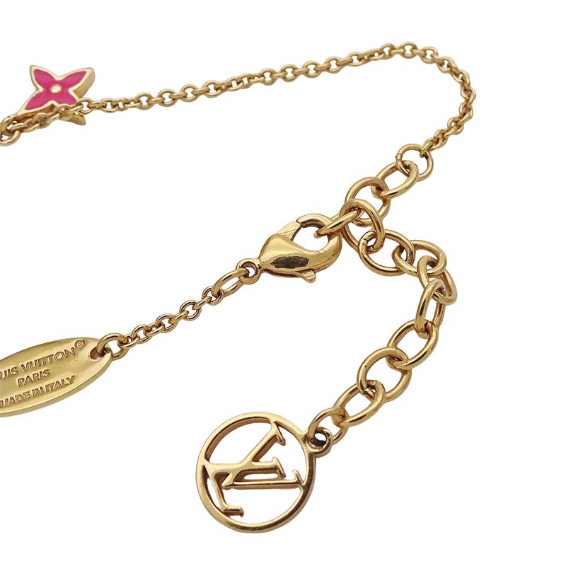 Louis Vuitton Bracelet Iconic Gold Pink M1138 — view 5