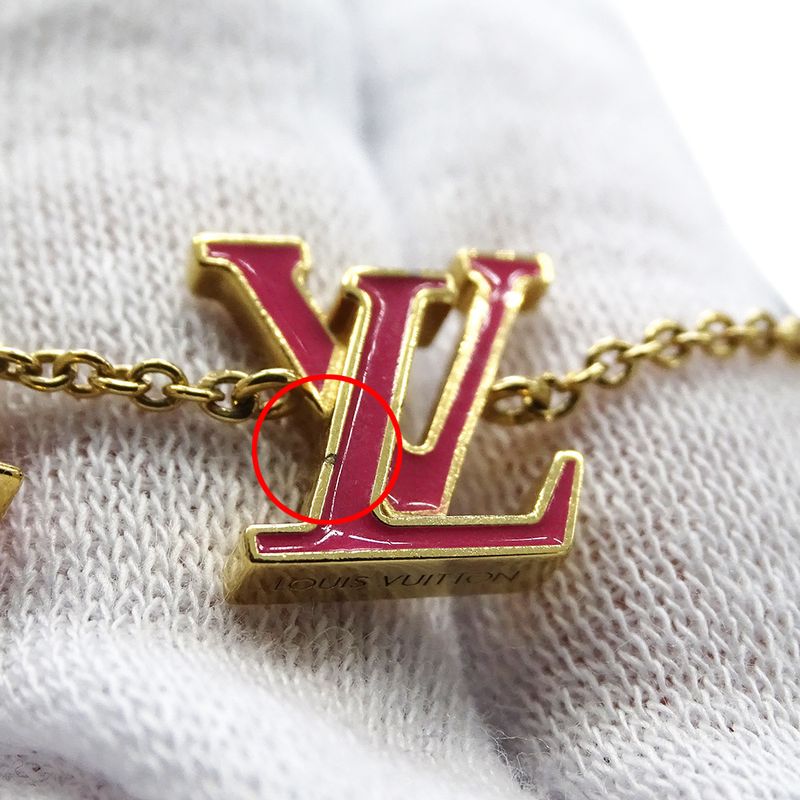 Louis Vuitton Bracelet Iconic Gold Pink M1138 — view 9