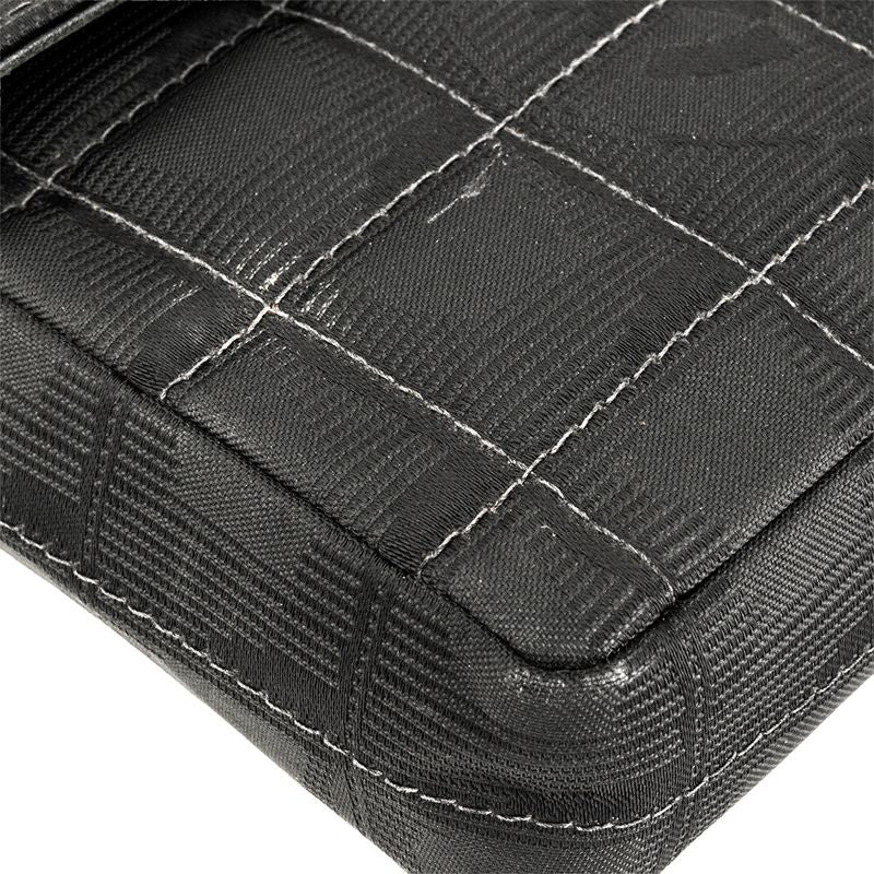 Chanel New Travel Line Chain Shoulder Bag Nylon Black Hardware 7 Digits — view 9