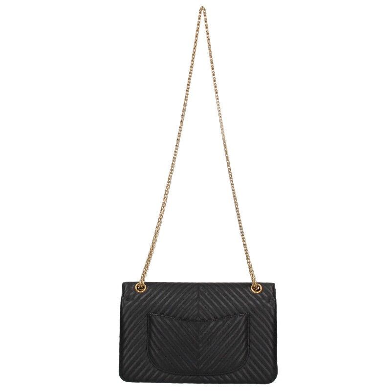 Chanel 2.55 Chevron Lambskin Double Flap Chain Shoulder Bag — view 2