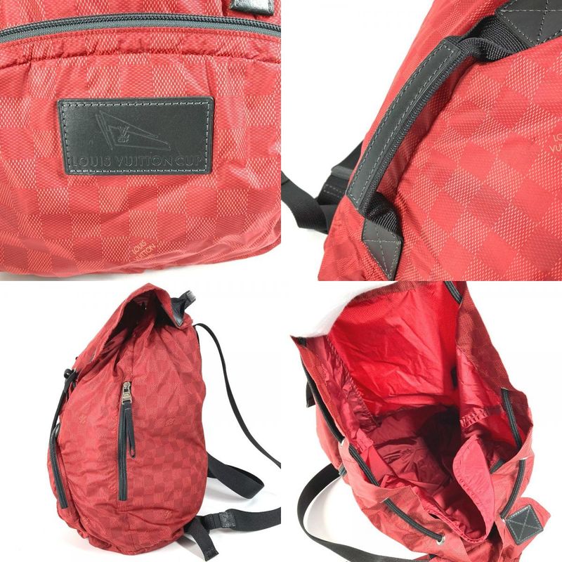 Louis Vuitton Backpack Light Pack Nylon Red — view 8