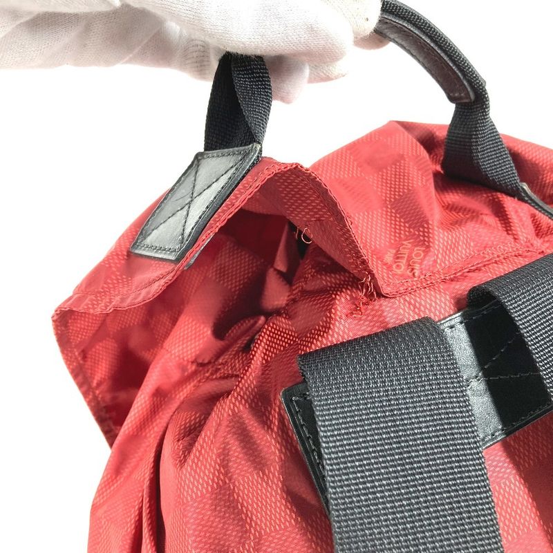 Louis Vuitton Backpack Light Pack Nylon Red — view 7