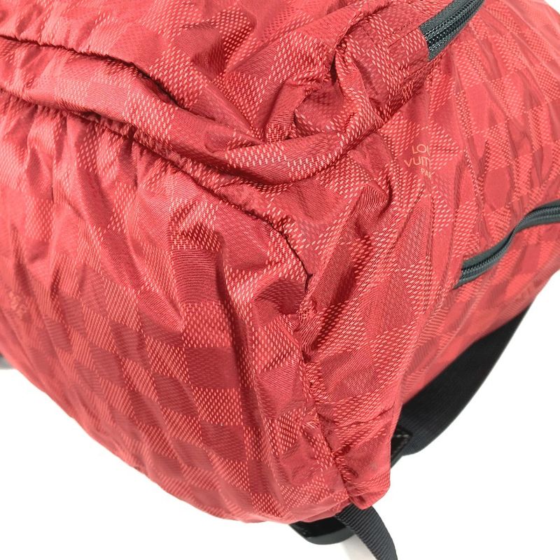 Louis Vuitton Backpack Light Pack Nylon Red — view 5