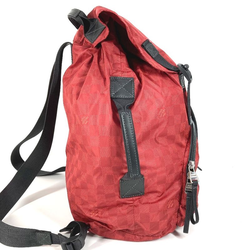 Louis Vuitton Backpack Light Pack Nylon Red — view 3