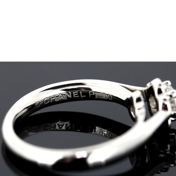 Chanel Camellia Collection Diamond 026 CT D-Vvs 1-3 ex Ring Pt950 45 — view 4