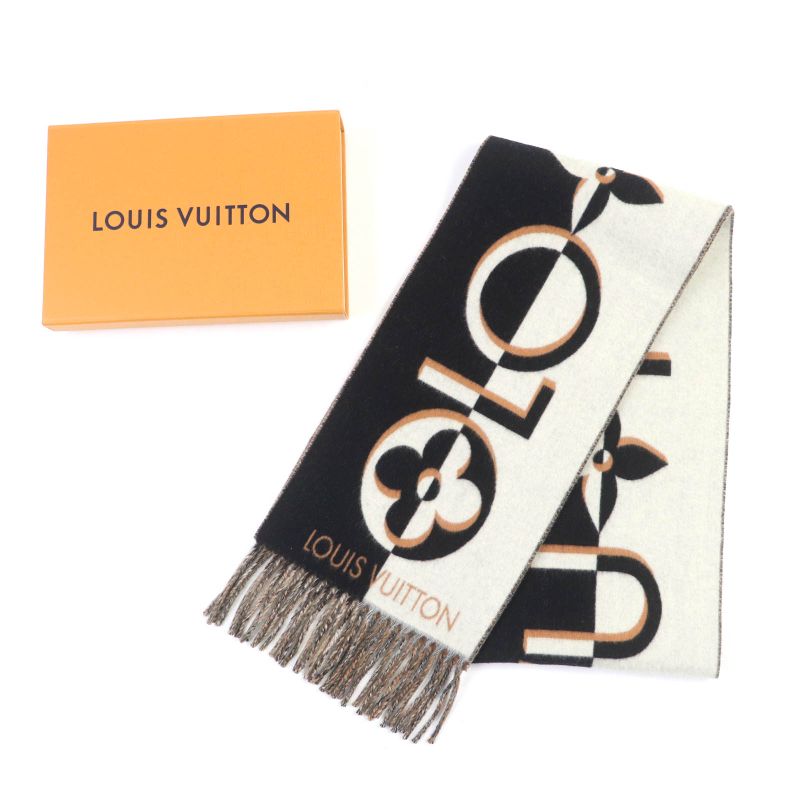 Louis Vuitton 2024 Scarf Duo Infinity Cashmere Blend Noir Black Current — view 2