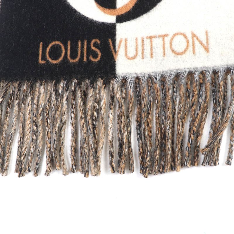 Louis Vuitton 2024 Scarf Duo Infinity Cashmere Blend Noir Black Current — view 5