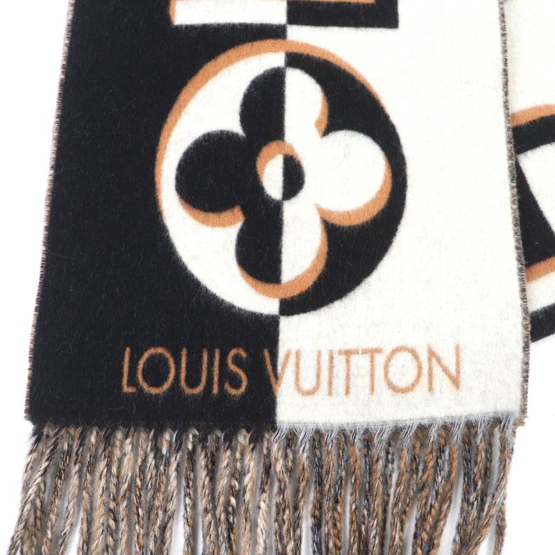 Louis Vuitton 2024 Scarf Duo Infinity Cashmere Blend Noir Black Current — view 6