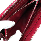 Hermes Azap Long Classic Ruby Vaux Epson Round Zip Wallet Engraved — view 8