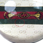 Gucci Glass Horsebit Sherry Line Interlocking G Paperweight Clear — view 8
