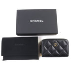 Chanel Classic Coin Purse Caviar Leather Coco Mark Zip Case — view 2