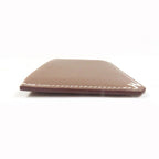 Hermes H Serie Vaux Evercolor Etoupe Bias Stitch Card Case Engraved B — view 5