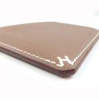 Hermes H Serie Vaux Evercolor Etoupe Bias Stitch Card Case Engraved B — view 7