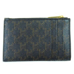 Celine Lamb Skin Triomphe Canvas Fragment Case Pass With Zip Card — view 4