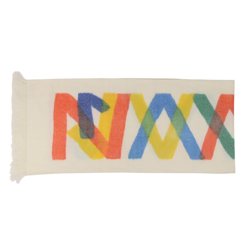 Hermes Ikat Zigzag Cashmere Scarf Multicolor 23SS — view 7