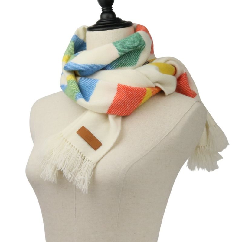 Hermes Ikat Zigzag Cashmere Scarf Multicolor 23SS — view 2