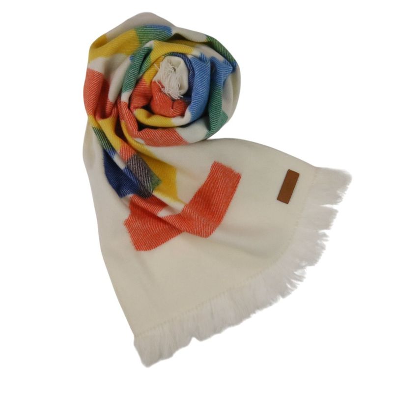 Hermes Ikat Zigzag Cashmere Scarf Multicolor 23SS — view 4