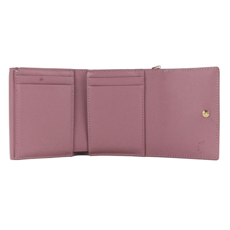 Christian Dior Lady Canaje Lotus Wallet Trifold Lavender — view 6