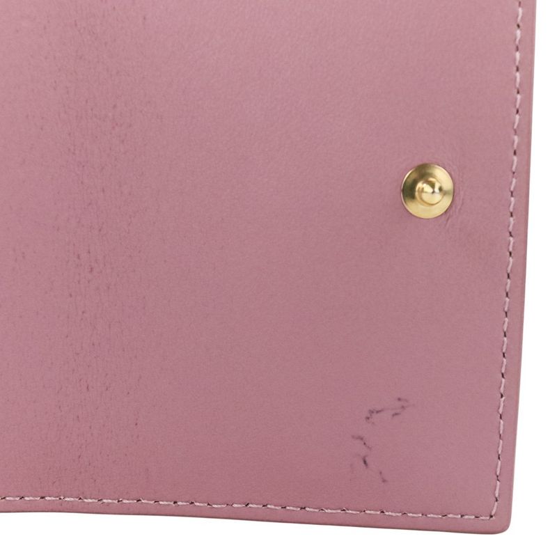 Christian Dior Lady Canaje Lotus Wallet Trifold Lavender — view 7