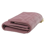 Christian Dior Lady Canaje Lotus Wallet Trifold Lavender — view 4