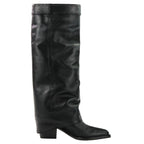Fendi Current Model Minerva Leather Long Boots 36 8 W8566 — view 4