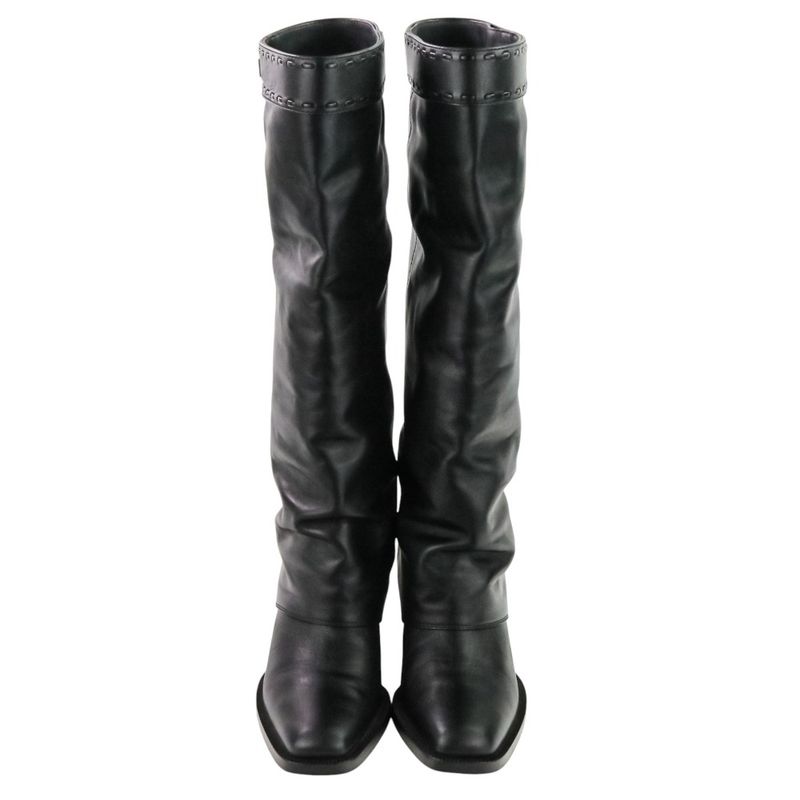 Fendi Current Model Minerva Leather Long Boots 36 8 W8566 — view 2