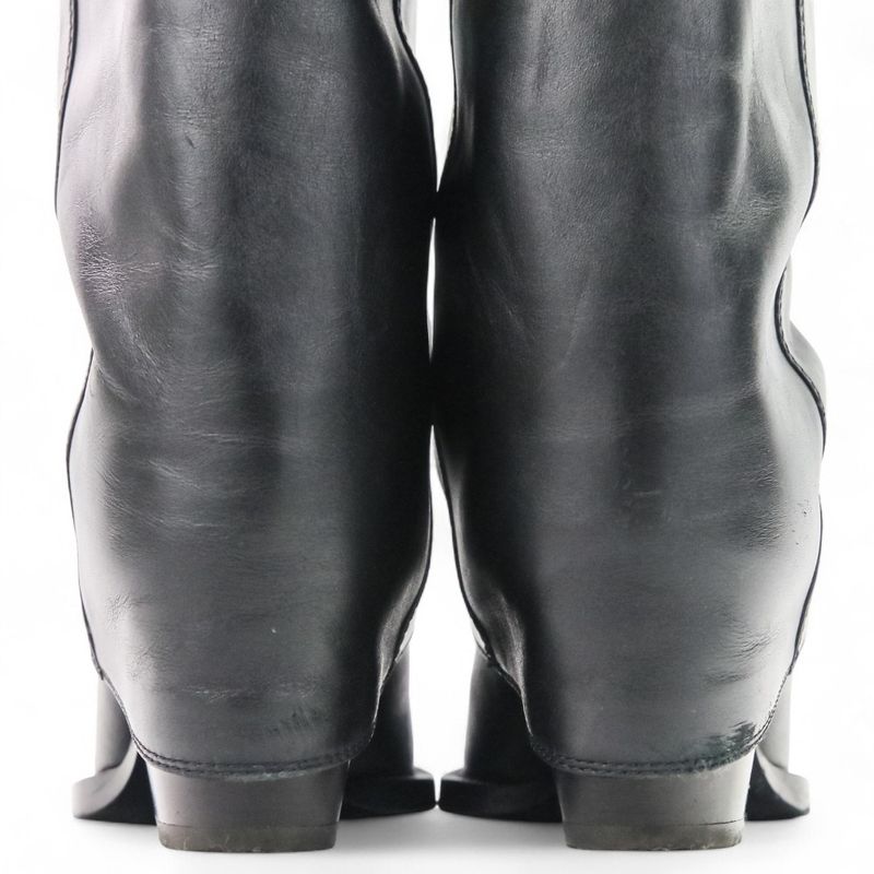 Fendi Current Model Minerva Leather Long Boots 36 8 W8566 — view 6