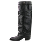 Fendi Current Model Minerva Leather Long Boots 36 8 W8566 — view 3