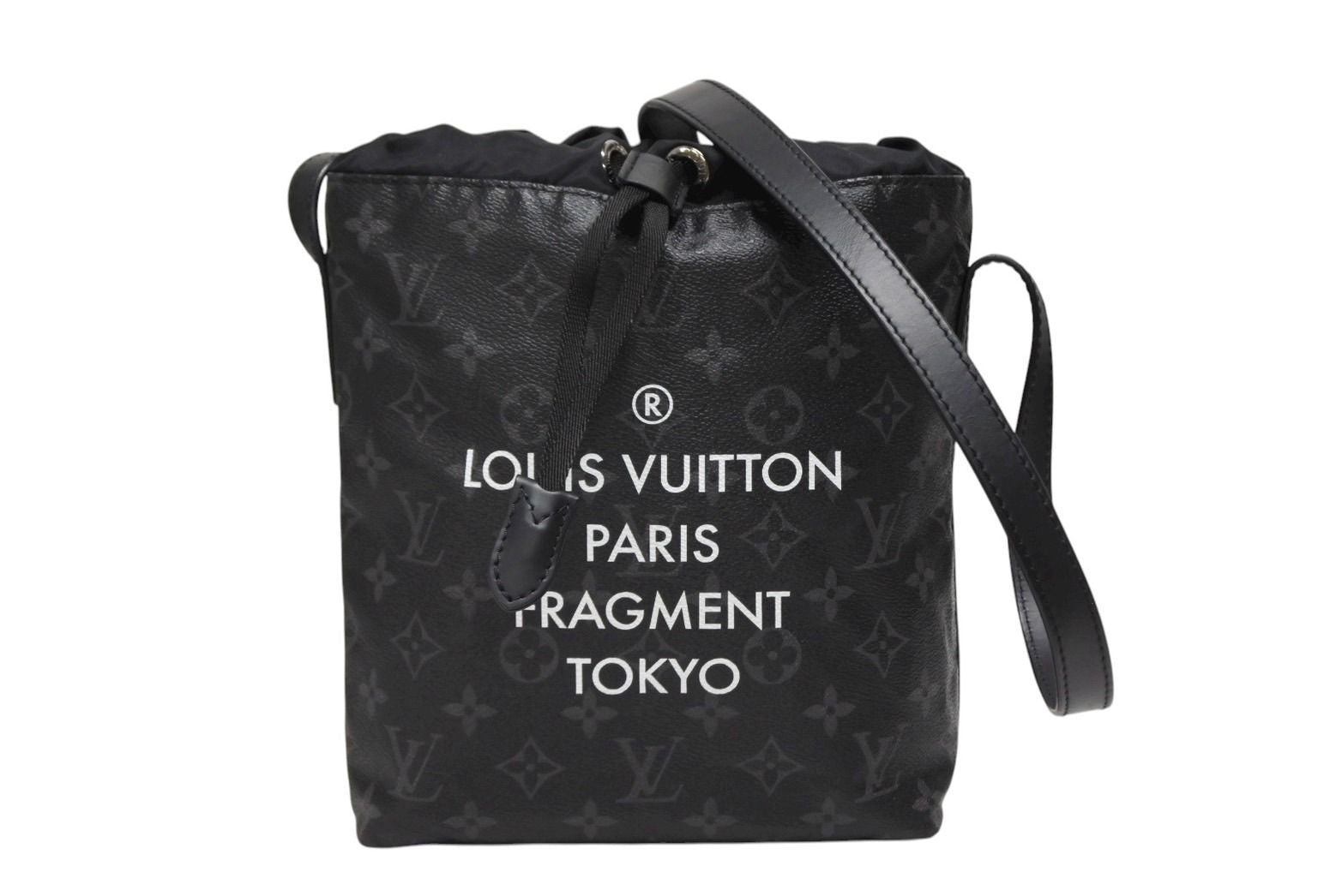 Louis Vuitton Monogram Eclipse Fragment Nano Shoulder Bag Black