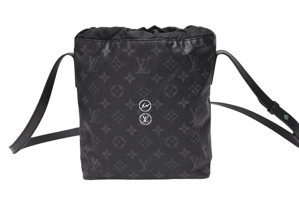 Louis Vuitton Monogram Eclipse Fragment Nano Shoulder Bag Black — view 2