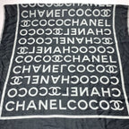 Chanel Coco Large Stole Black Gray — view 5
