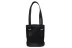 Louis Vuitton Monogram Satin Little Bucket Handbag Leather Black Silver