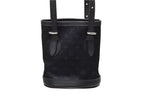 Louis Vuitton Monogram Satin Little Bucket Handbag Leather Black Silver — view 2