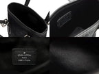 Louis Vuitton Monogram Satin Little Bucket Handbag Leather Black Silver — view 8
