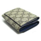 Gucci GG Trifold Wallet With Detailing Beige Blue — view 2