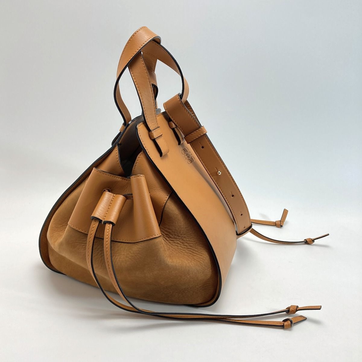 Loewe Hammock Draw St Ring Small 2-Way Bag 314.79 Z95 Camel Handbag — view 2