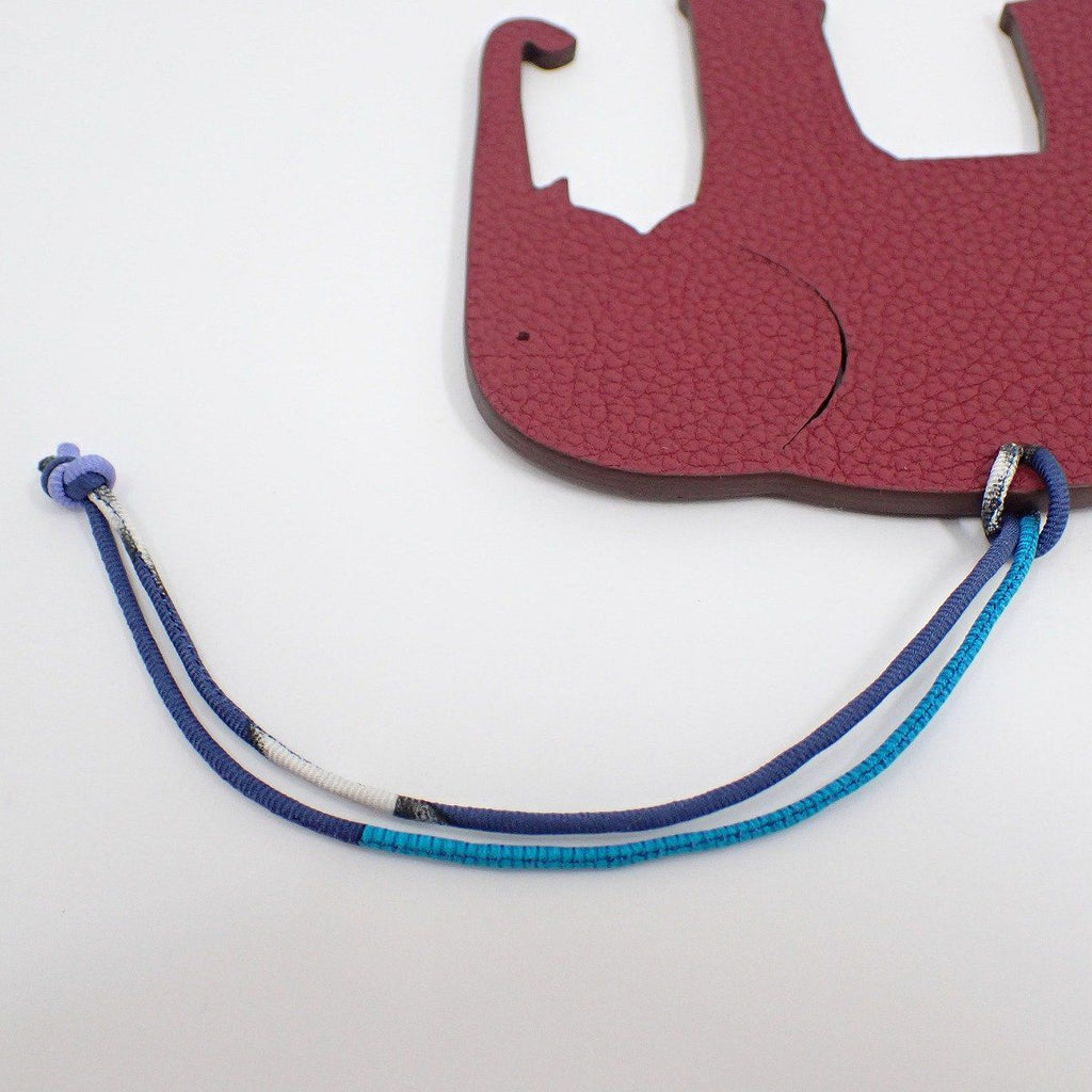 Hermes Petit Ash Elephant Red Brown Pendant — view 4
