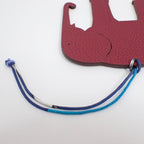 Hermes Petit Ash Elephant Red Brown Pendant — view 4