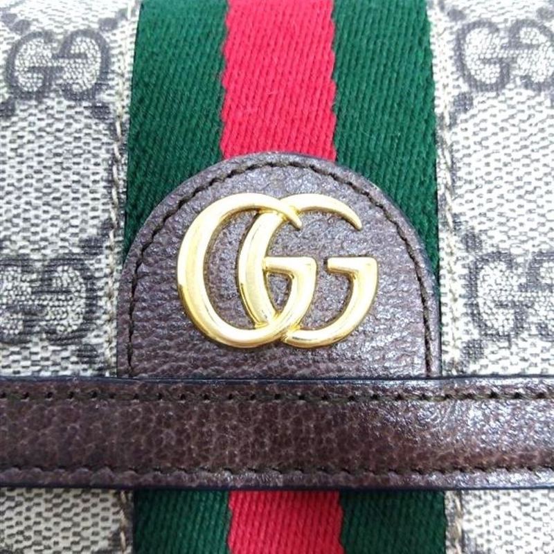 Gucci GG Continental Wallet Long Supreme Canvas Calf Leather — view 8