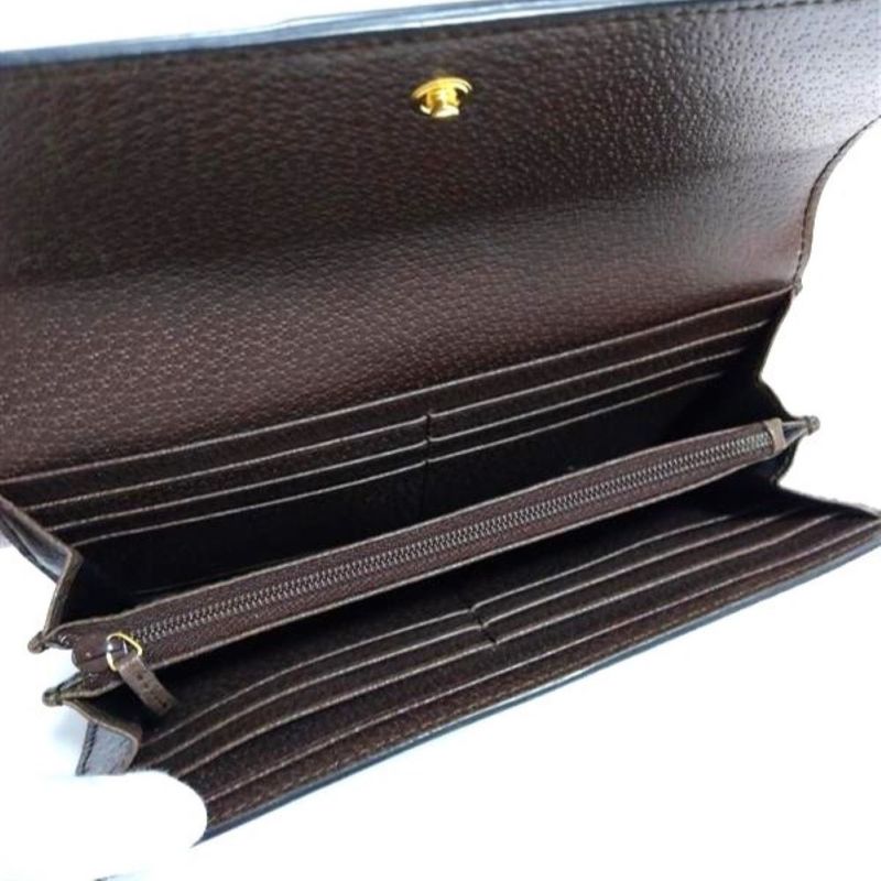 Gucci GG Continental Wallet Long Supreme Canvas Calf Leather — view 6