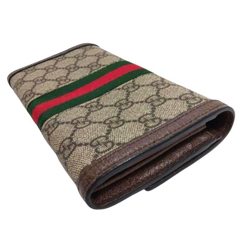 Gucci GG Continental Wallet Long Supreme Canvas Calf Leather — view 4