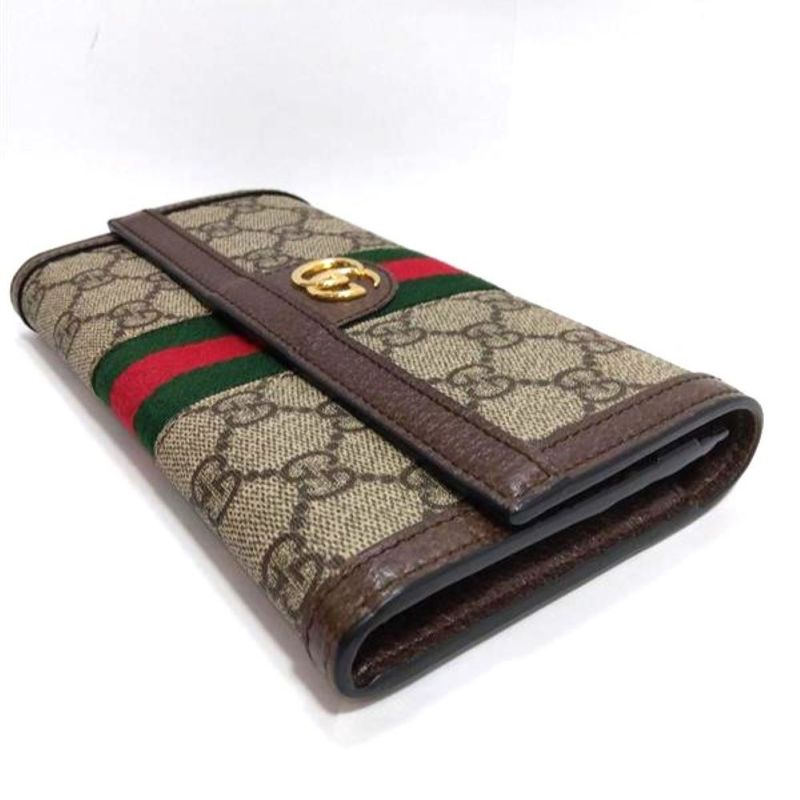 Gucci GG Continental Wallet Long Supreme Canvas Calf Leather — view 3