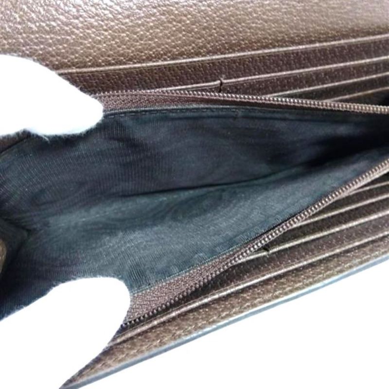 Gucci GG Continental Wallet Long Supreme Canvas Calf Leather — view 7