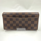 Louis Vuitton Damier Portefeuille Sarah Bifold Wallet with Initials — view 2